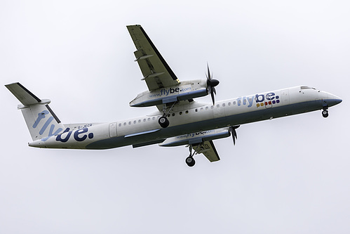 Flybe DHC Dash-8-400 G-JECR at Birmingham International Airport (EGBB/BHX)