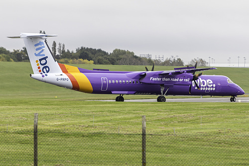 Flybe DHC Dash-8-400 G-PRPO at Birmingham International Airport (EGBB/BHX) Flybe DHC Dash-8-400 G-PRPO at Birmingham International Airport (EGBB/BHX)
