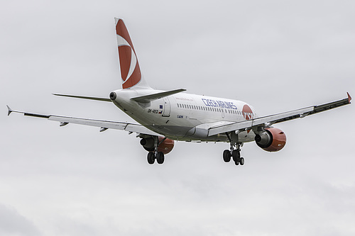 Czech Airlines Airbus A319-100 OK-REQ at Birmingham International Airport (EGBB/BHX)