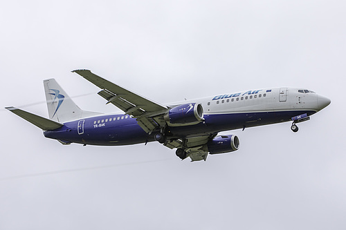 Blue Air Boeing 737-400 YR-BAK at Birmingham International Airport (EGBB/BHX)