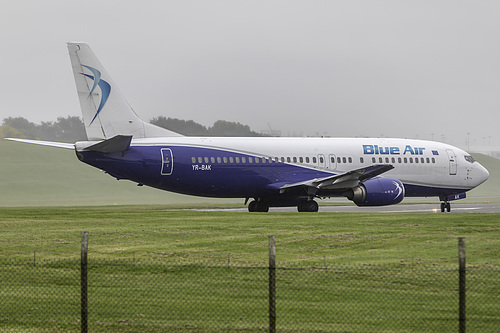 Blue Air Boeing 737-400 YR-BAK at Birmingham International Airport (EGBB/BHX)