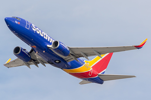 Southwest Airlines Boeing 737-700 N443WN at McCarran International Airport (KLAS/LAS)