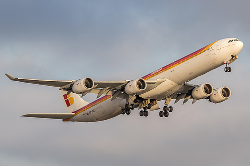 Iberia Airbus A340-600 EC-JLE at Los Angeles International Airport (KLAX/LAX)