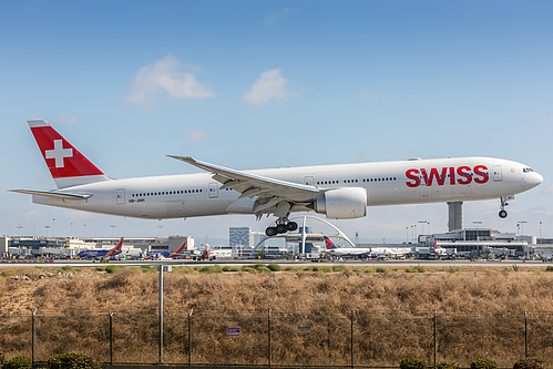Swiss International Air Lines Boeing 777-300ER HB-JNH at Los Angeles International Airport (KLAX/LAX)