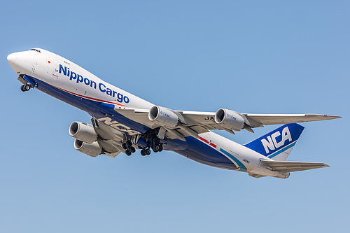 Nippon Cargo Airlines Boeing 747-8F JA12KZ at Los Angeles International Airport (KLAX/LAX) Nippon Cargo Airlines Boeing 747-8F JA12KZ at Los Angeles International Airport (KLAX/LAX)
