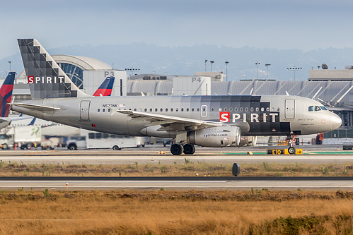 Spirit Airlines Airbus A319-100 N523NK at Los Angeles International Airport (KLAX/LAX)