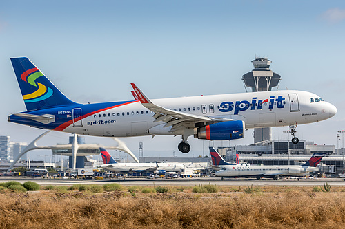 Spirit Airlines Airbus A320-200 N626NK at Los Angeles International Airport (KLAX/LAX) Spirit Airlines Airbus A320-200 N626NK at Los Angeles International Airport (KLAX/LAX)