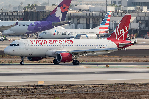 Virgin America Airbus A320-200 N638VA at Los Angeles International Airport (KLAX/LAX)