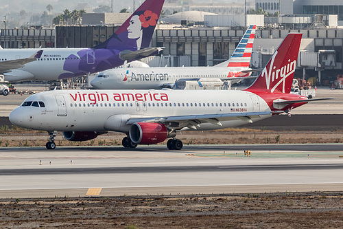 Virgin America Airbus A320-200 N638VA at Los Angeles International Airport (KLAX/LAX) Virgin America Airbus A320-200 N638VA at Los Angeles International Airport (KLAX/LAX)