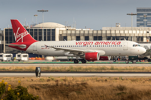 Virgin America Airbus A320-200 N847VA at Los Angeles International Airport (KLAX/LAX) Virgin America Airbus A320-200 N847VA at Los Angeles International Airport (KLAX/LAX)