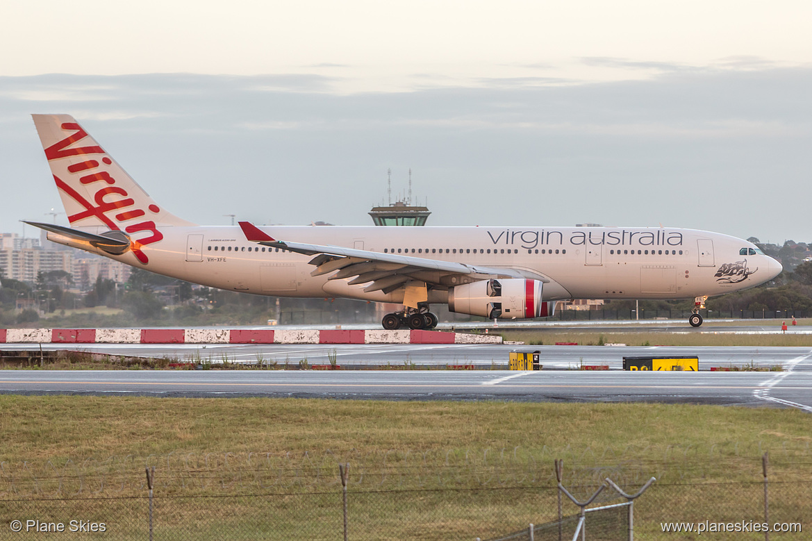 Virgin Australia Airbus A330-200 VH-XFE at Sydney Kingsford Smith International Airport (YSSY/SYD)