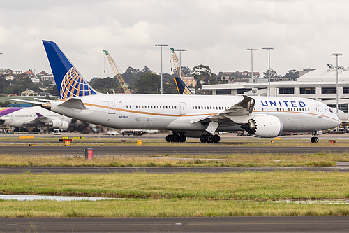 United Airlines Boeing 787-9 N27958 at Sydney Kingsford Smith International Airport (YSSY/SYD) United Airlines Boeing 787-9 N27958 at Sydney Kingsford Smith International Airport (YSSY/SYD)
