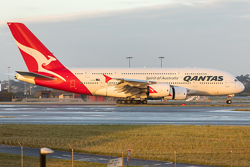 Qantas Airbus A380-800 VH-OQF at Sydney Kingsford Smith International Airport (YSSY/SYD)