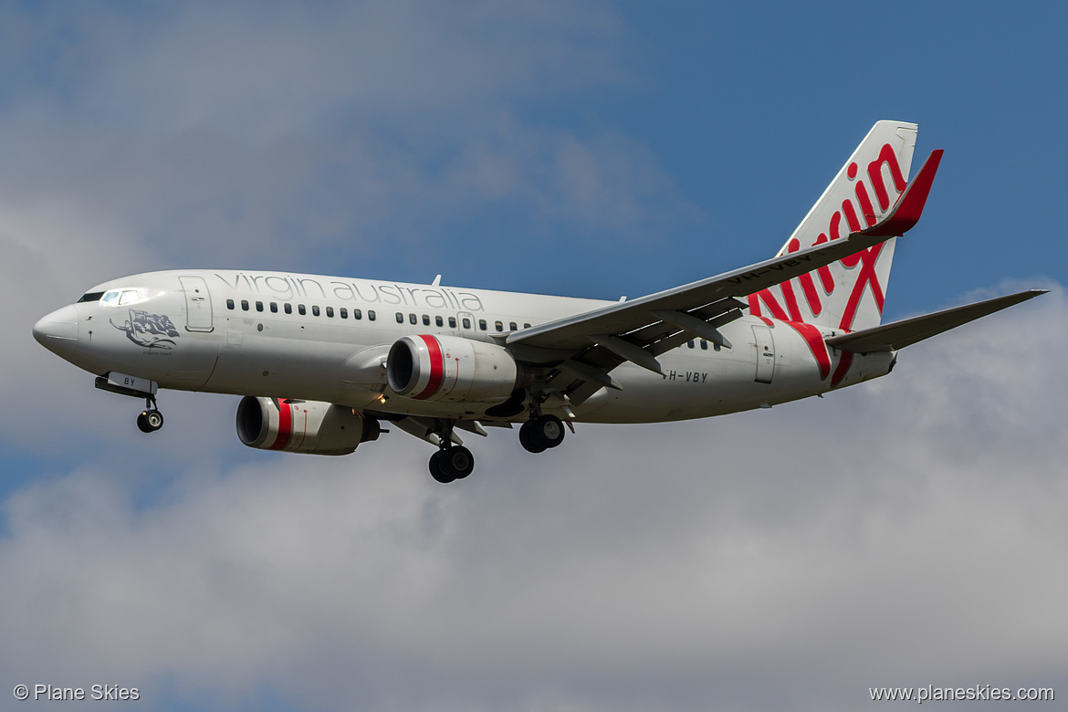 Virgin Australia Boeing 737-700 VH-VBY at Melbourne International Airport (YMML/MEL) Virgin Australia Boeing 737-700 VH-VBY at Melbourne International Airport (YMML/MEL)