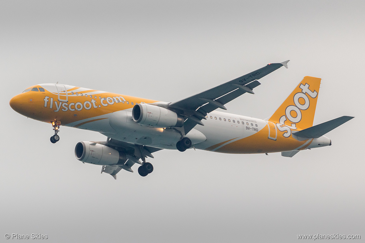 Scoot Airbus A320-200 9V-TRD at Singapore Changi Airport (WSSS/SIN) Scoot Airbus A320-200 9V-TRD at Singapore Changi Airport (WSSS/SIN)