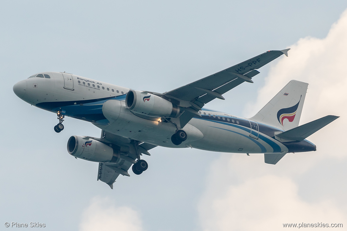 Bangkok Airways Airbus A319-100 HS-PPF at Singapore Changi Airport (WSSS/SIN) Bangkok Airways Airbus A319-100 HS-PPF at Singapore Changi Airport (WSSS/SIN)