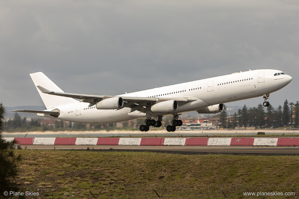 Hi Fly Malta Airbus A340-300 9H-FOX at Sydney Kingsford Smith International Airport (YSSY/SYD) Hi Fly Malta Airbus A340-300 9H-FOX at Sydney Kingsford Smith International Airport (YSSY/SYD)