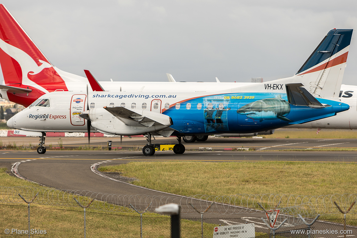 REX Saab 340B VH-EKX at Sydney Kingsford Smith International Airport (YSSY/SYD)