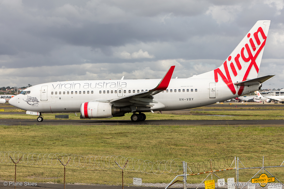 Virgin Australia Boeing 737-700 VH-VBY at Sydney Kingsford Smith International Airport (YSSY/SYD) Virgin Australia Boeing 737-700 VH-VBY at Sydney Kingsford Smith International Airport (YSSY/SYD)