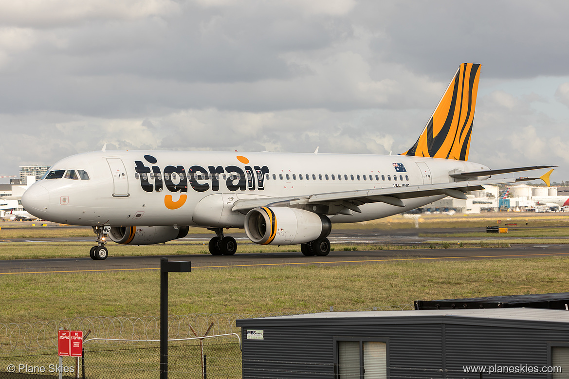 Tigerair Australia Airbus A320-200 VH-VNG at Sydney Kingsford Smith International Airport (YSSY/SYD) Tigerair Australia Airbus A320-200 VH-VNG at Sydney Kingsford Smith International Airport (YSSY/SYD)