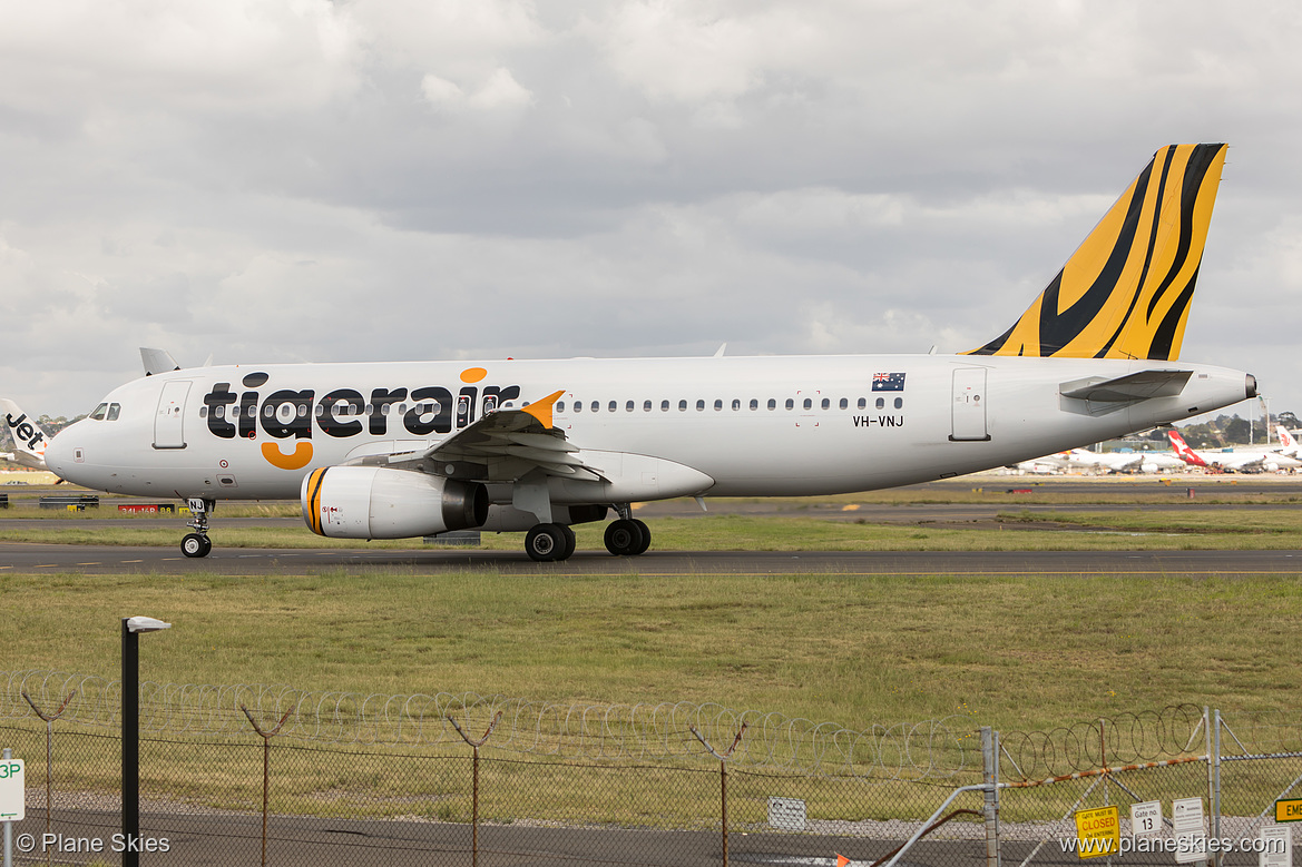 Tigerair Australia Airbus A320-200 VH-VNJ at Sydney Kingsford Smith International Airport (YSSY/SYD) Tigerair Australia Airbus A320-200 VH-VNJ at Sydney Kingsford Smith International Airport (YSSY/SYD)