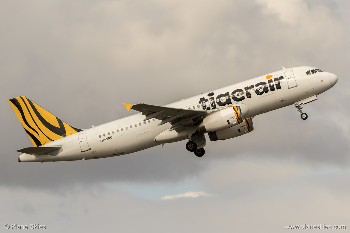 Tigerair Australia Airbus A320-200 VH-VNO at Sydney Kingsford Smith International Airport (YSSY/SYD) Tigerair Australia Airbus A320-200 VH-VNO at Sydney Kingsford Smith International Airport (YSSY/SYD)