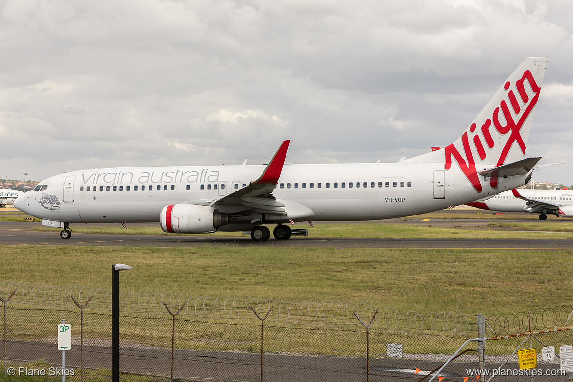 Virgin Australia Boeing 737-800 VH-VOP at Sydney Kingsford Smith International Airport (YSSY/SYD) Virgin Australia Boeing 737-800 VH-VOP at Sydney Kingsford Smith International Airport (YSSY/SYD)