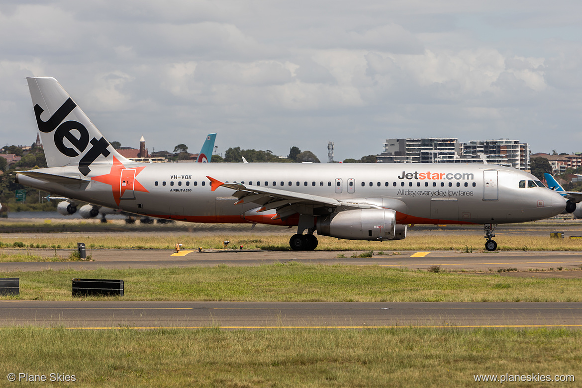 Jetstar Airways Airbus A320-200 VH-VQK at Sydney Kingsford Smith International Airport (YSSY/SYD)