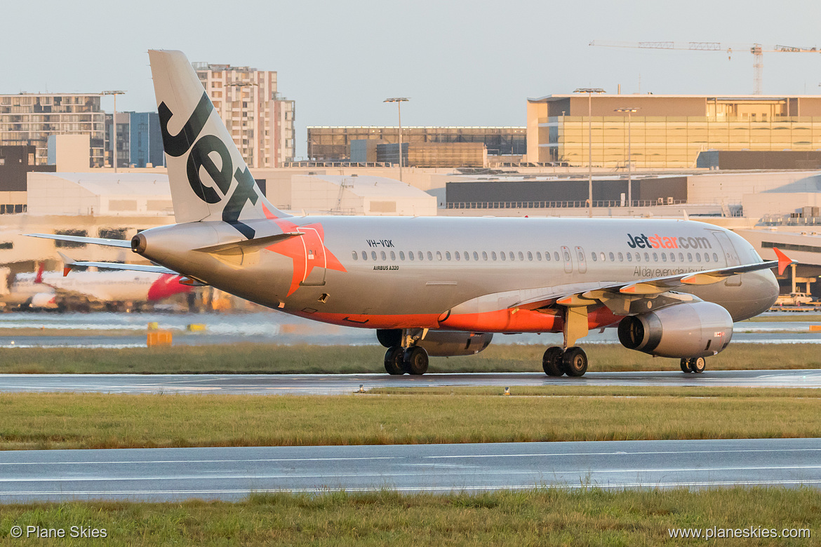 Jetstar Airways Airbus A320-200 VH-VQK at Sydney Kingsford Smith International Airport (YSSY/SYD)