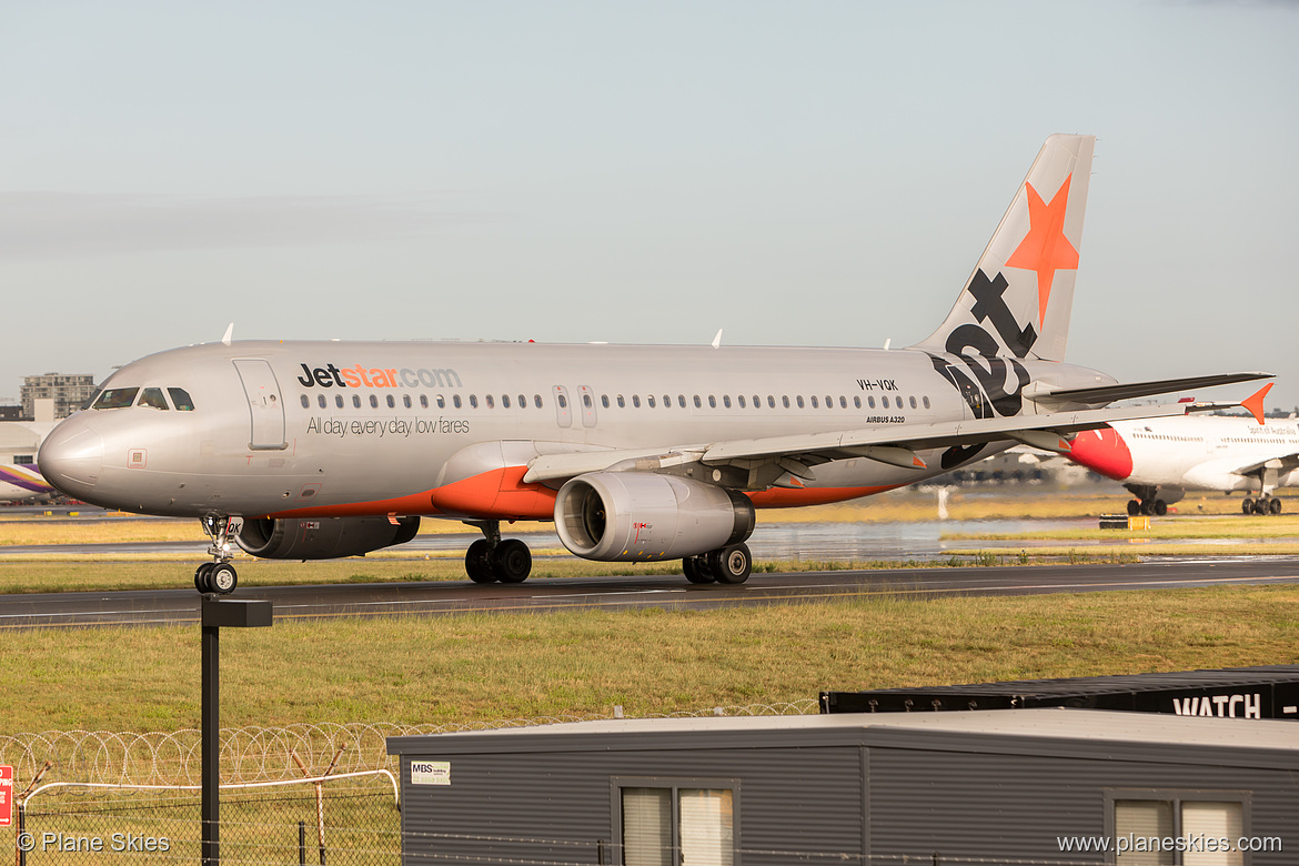 Jetstar Airways Airbus A320-200 VH-VQK at Sydney Kingsford Smith International Airport (YSSY/SYD)