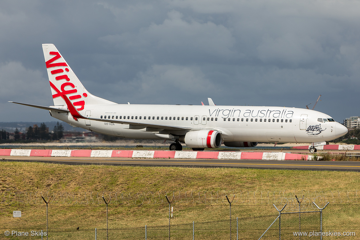 Virgin Australia Boeing 737-800 VH-VUA at Sydney Kingsford Smith International Airport (YSSY/SYD) Virgin Australia Boeing 737-800 VH-VUA at Sydney Kingsford Smith International Airport (YSSY/SYD)