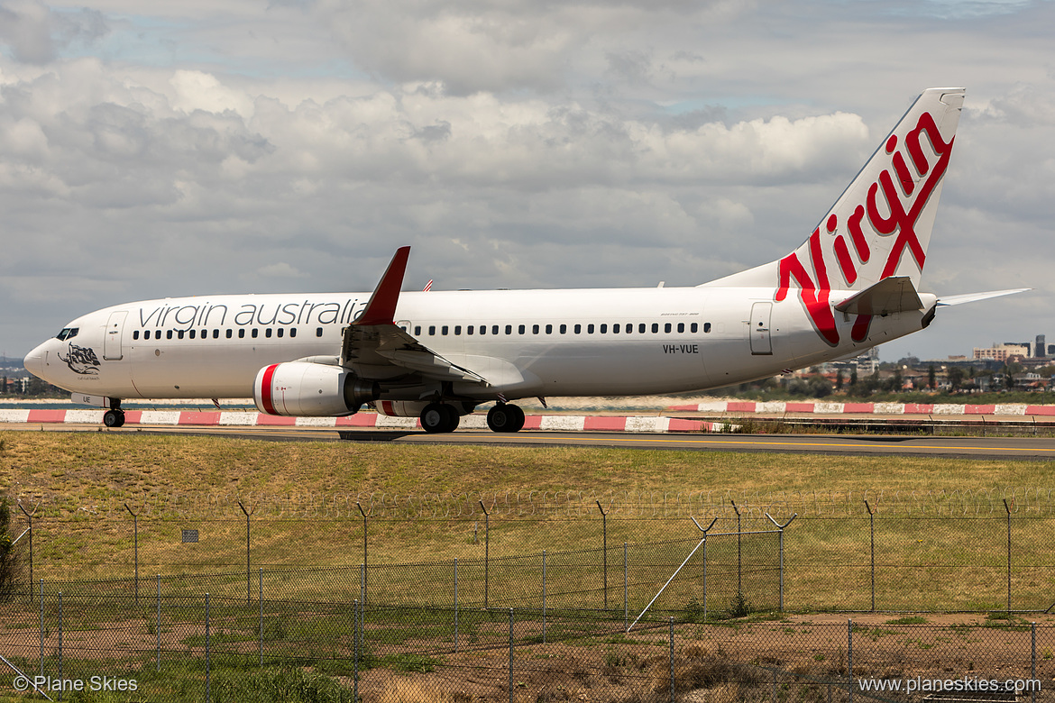 Virgin Australia Boeing 737-800 VH-VUE at Sydney Kingsford Smith International Airport (YSSY/SYD) Virgin Australia Boeing 737-800 VH-VUE at Sydney Kingsford Smith International Airport (YSSY/SYD)