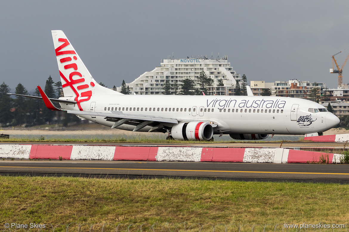 Virgin Australia Boeing 737-800 VH-VUK at Sydney Kingsford Smith International Airport (YSSY/SYD) Virgin Australia Boeing 737-800 VH-VUK at Sydney Kingsford Smith International Airport (YSSY/SYD)