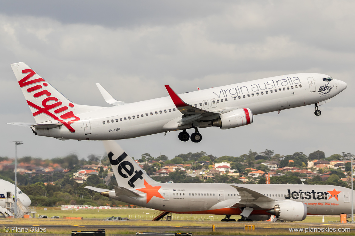 Virgin Australia Boeing 737-800 VH-VUU at Sydney Kingsford Smith International Airport (YSSY/SYD) Virgin Australia Boeing 737-800 VH-VUU at Sydney Kingsford Smith International Airport (YSSY/SYD)