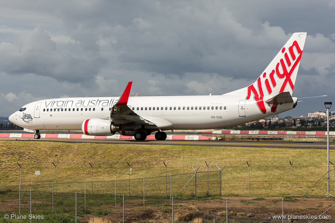 Virgin Australia Boeing 737-800 VH-VUU at Sydney Kingsford Smith International Airport (YSSY/SYD) Virgin Australia Boeing 737-800 VH-VUU at Sydney Kingsford Smith International Airport (YSSY/SYD)