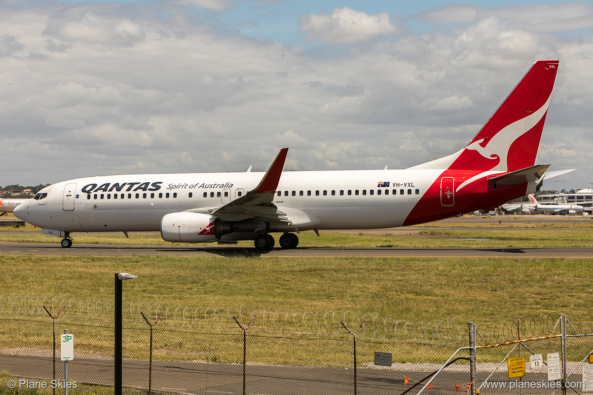 Qantas Boeing 737-800 VH-VXL at Sydney Kingsford Smith International Airport (YSSY/SYD)