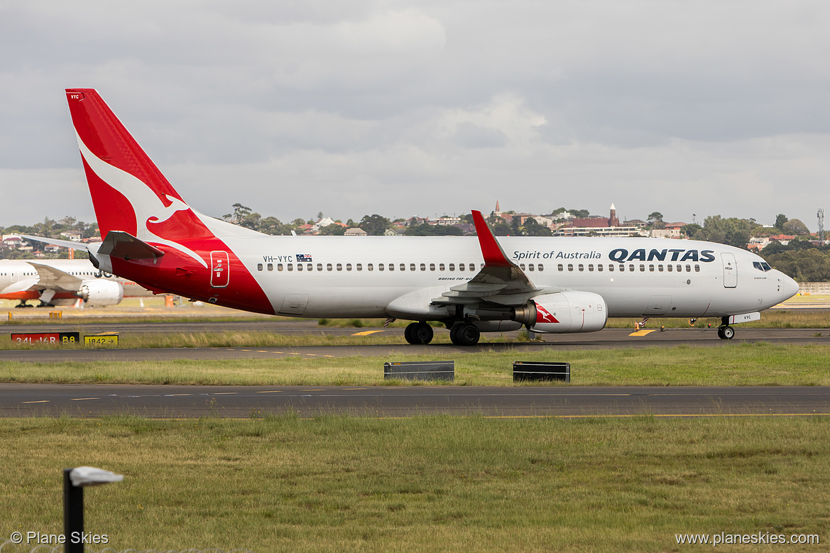 Qantas Boeing 737-800 VH-VYC at Sydney Kingsford Smith International Airport (YSSY/SYD)