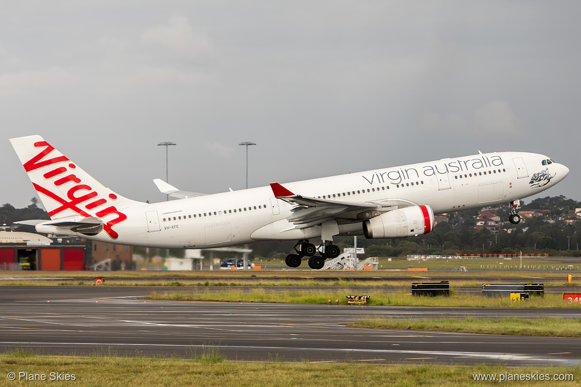 Virgin Australia Airbus A330-200 VH-XFE at Sydney Kingsford Smith International Airport (YSSY/SYD) Virgin Australia Airbus A330-200 VH-XFE at Sydney Kingsford Smith International Airport (YSSY/SYD)
