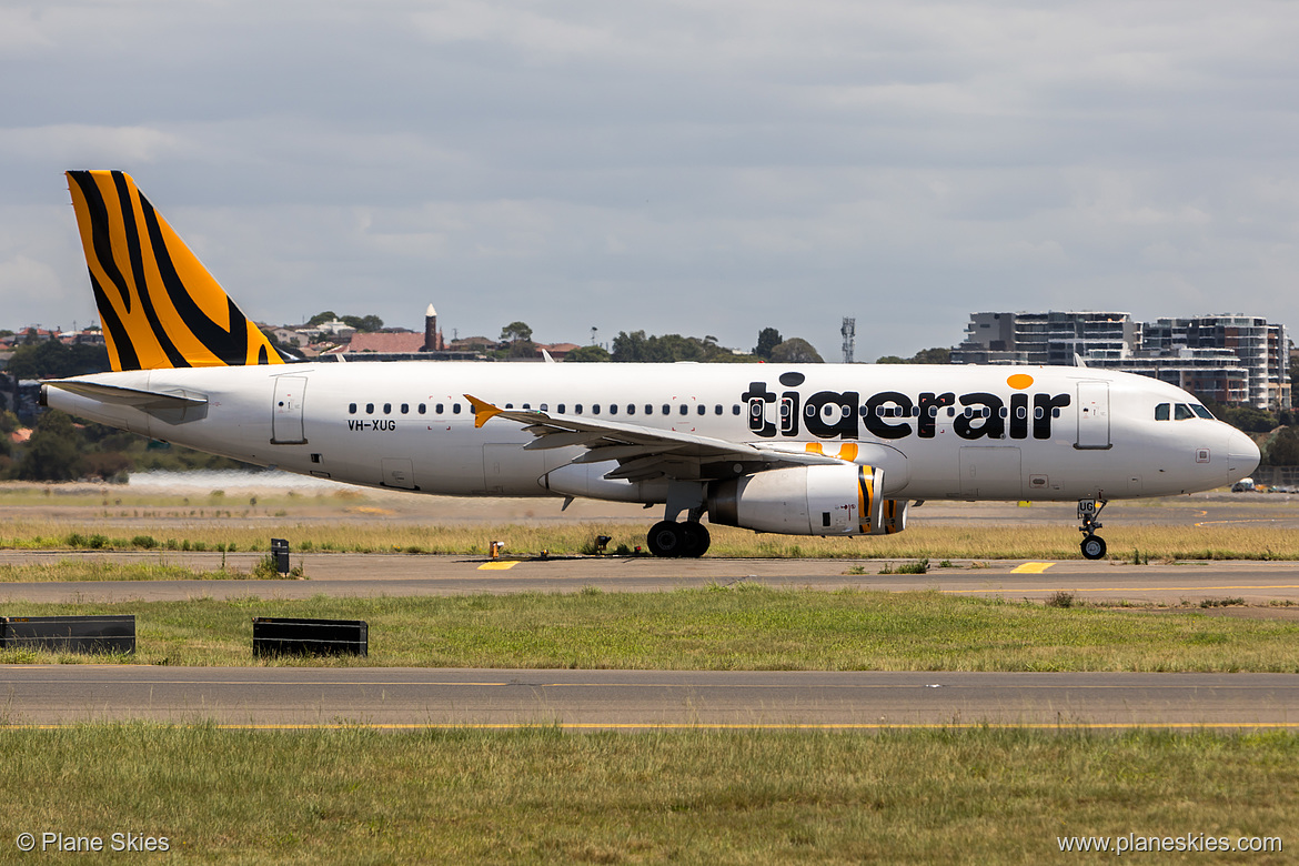 Tigerair Australia Airbus A320-200 VH-XUG at Sydney Kingsford Smith International Airport (YSSY/SYD) Tigerair Australia Airbus A320-200 VH-XUG at Sydney Kingsford Smith International Airport (YSSY/SYD)