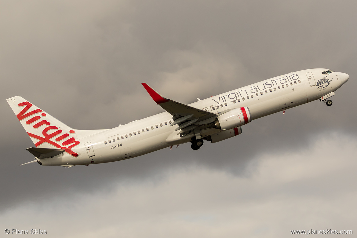 Virgin Australia Boeing 737-800 VH-YFN at Sydney Kingsford Smith International Airport (YSSY/SYD) Virgin Australia Boeing 737-800 VH-YFN at Sydney Kingsford Smith International Airport (YSSY/SYD)