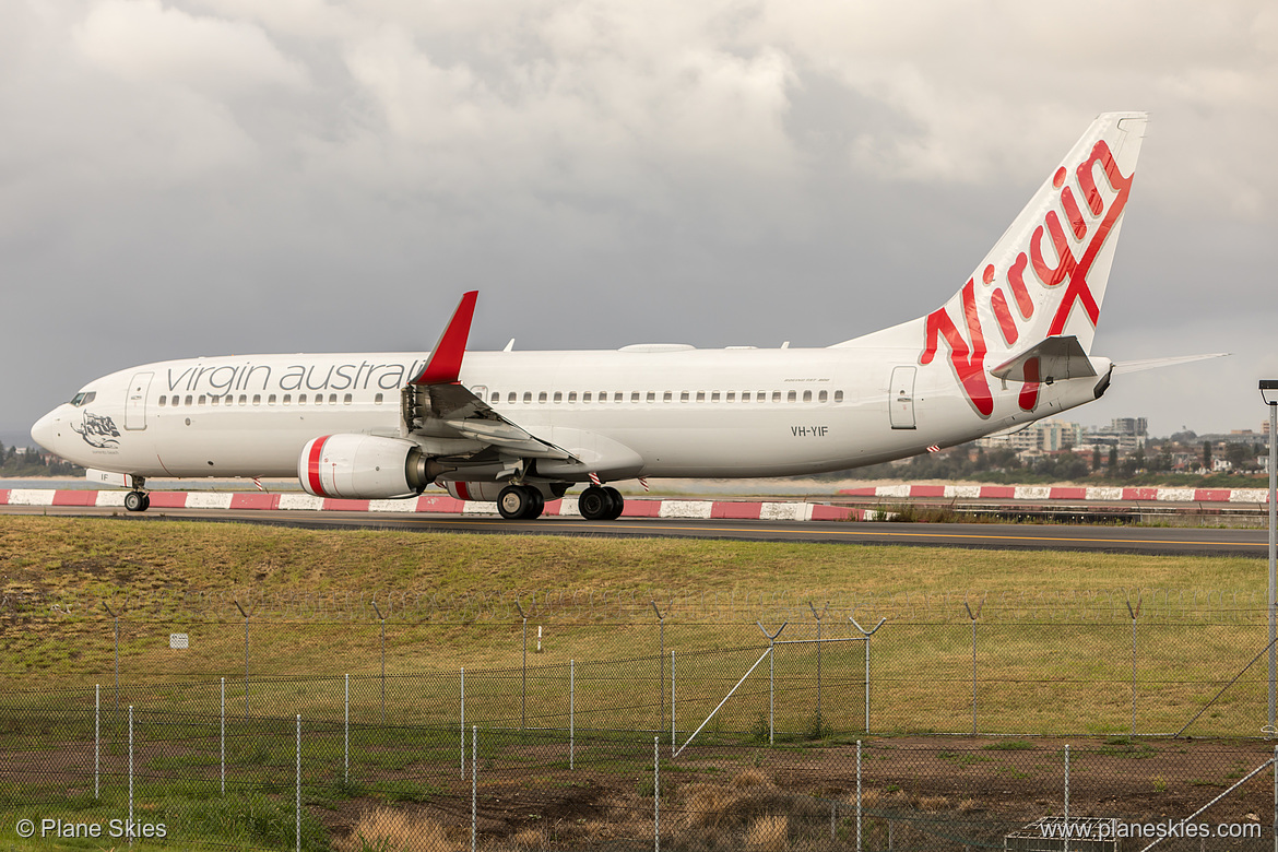 Virgin Australia Boeing 737-800 VH-YIF at Sydney Kingsford Smith International Airport (YSSY/SYD) Virgin Australia Boeing 737-800 VH-YIF at Sydney Kingsford Smith International Airport (YSSY/SYD)
