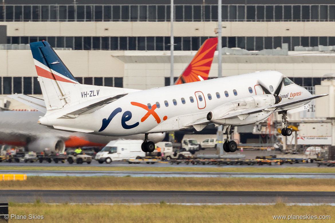 REX Saab 340B VH-ZLV at Sydney Kingsford Smith International Airport (YSSY/SYD)