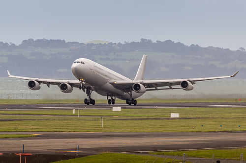 Hi Fly Malta Airbus A340-300 9H-SUN at Auckland International Airport (NZAA/AKL)