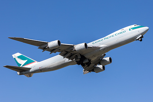 Cathay Pacific Boeing 747-8F B-LJD at Melbourne International Airport (YMML/MEL)