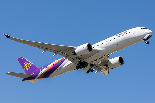 Thai Airways Airbus A350-900 HS-THC at Melbourne International Airport (YMML/MEL) Thai Airways Airbus A350-900 HS-THC at Melbourne International Airport (YMML/MEL)