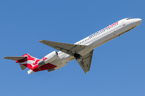 QantasLink Boeing 717-200 VH-NXI at Melbourne International Airport (YMML/MEL) QantasLink Boeing 717-200 VH-NXI at Melbourne International Airport (YMML/MEL)
