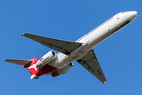 QantasLink Boeing 717-200 VH-NXR at Melbourne International Airport (YMML/MEL) QantasLink Boeing 717-200 VH-NXR at Melbourne International Airport (YMML/MEL)