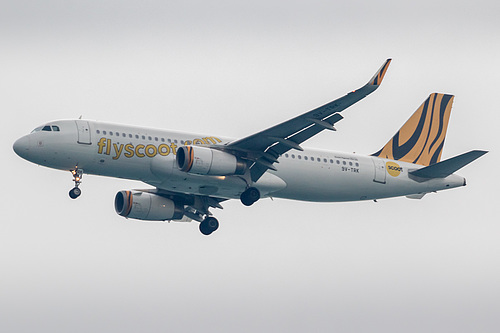 Scoot Airbus A320-200 9V-TRK at Singapore Changi Airport (WSSS/SIN)