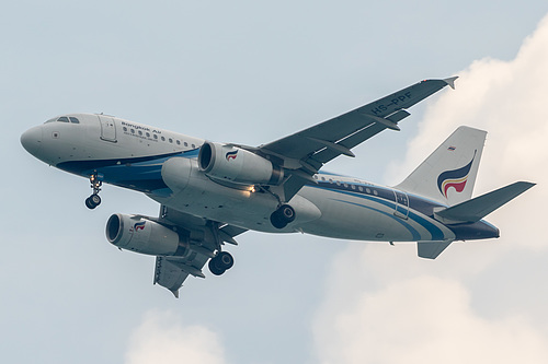 Bangkok Airways Airbus A319-100 HS-PPF at Singapore Changi Airport (WSSS/SIN) Bangkok Airways Airbus A319-100 HS-PPF at Singapore Changi Airport (WSSS/SIN)