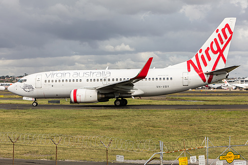 Virgin Australia Boeing 737-700 VH-VBY at Sydney Kingsford Smith International Airport (YSSY/SYD) Virgin Australia Boeing 737-700 VH-VBY at Sydney Kingsford Smith International Airport (YSSY/SYD)